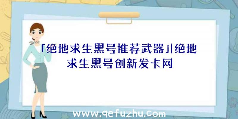 「绝地求生黑号推荐武器」|绝地求生黑号创新发卡网